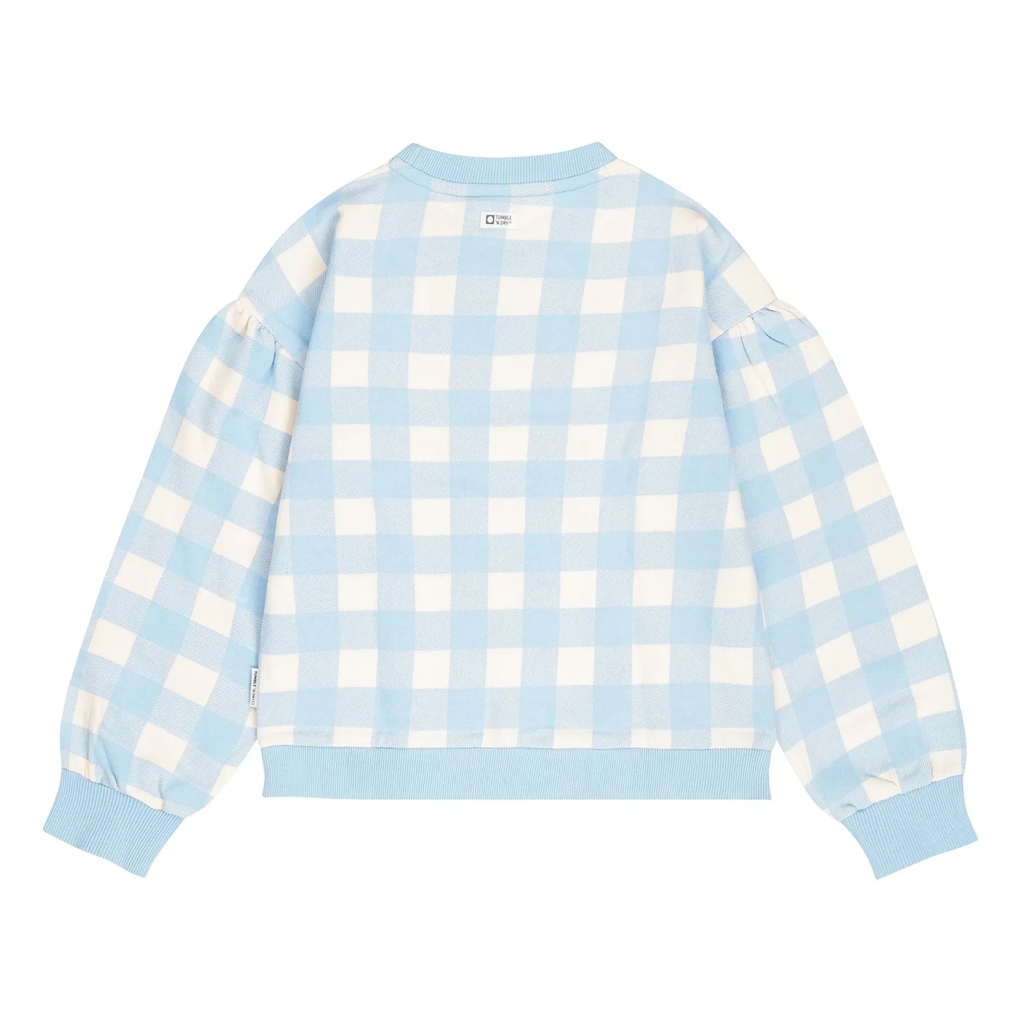 Tumble N'Dry - Sweat Oversize Breese Vichy Organik Pamuk | Açık mavi