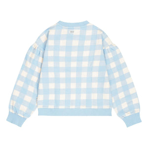 Tumble N'Dry - Sweat Oversize Breese Vichy Organik Pamuk | Açık mavi