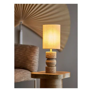 Bloomingville - Marci travertine table lamp | Off-White