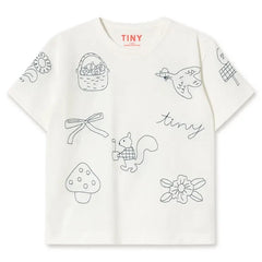Tinycottons - Organic Cotton Mushroom T-Shirt | White