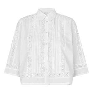 Lollys Laundry - Amora Cotton Shirt | White
