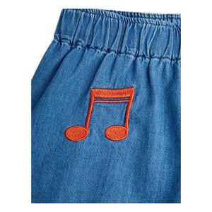 Mini Rodini - Kısa Notlar Denim | Mavi