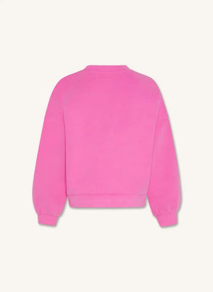 AO76 - Violetta recycled cotton sweatshirt | Fluorescent pink
