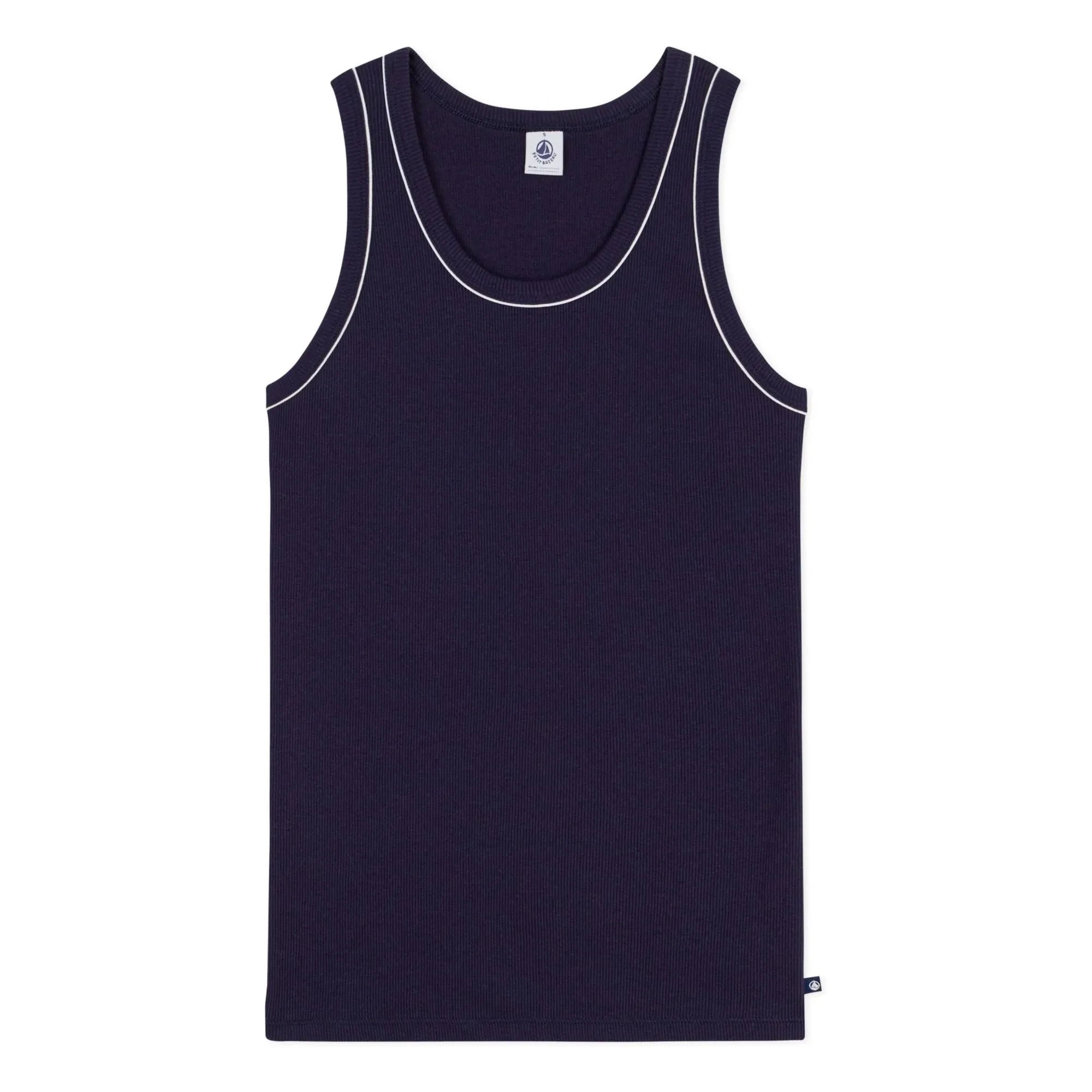 Petit Bateau - Ribbed Tank Top | Navy