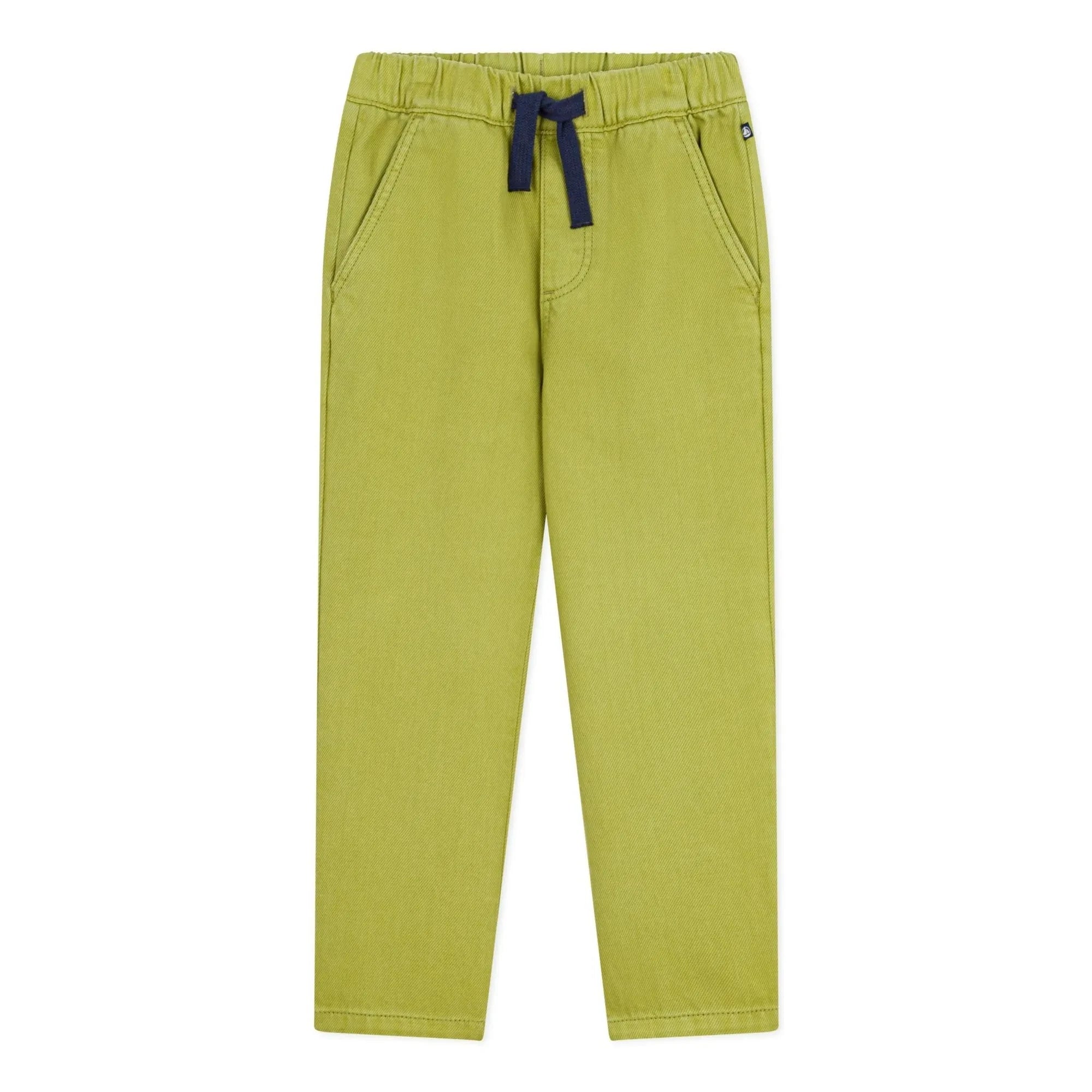 Petit Bateau - Straight Cut Twill Pants | Khaki