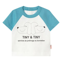 Tinycottons - Tiny & Tiny Dogs Organic Cotton T-Shirt | White