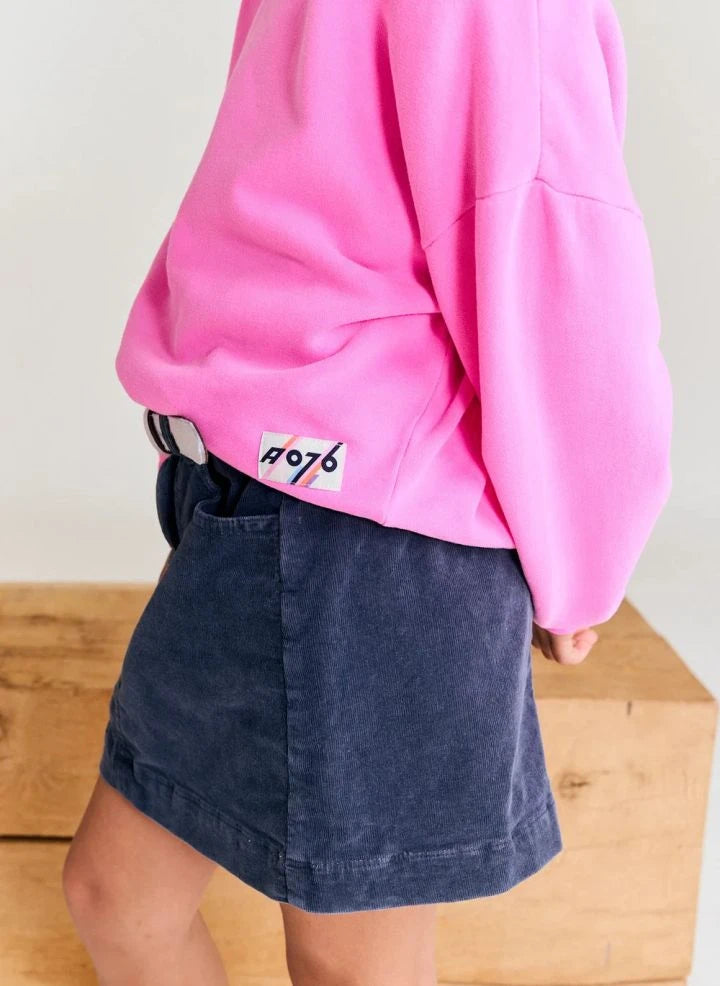AO76 - Violetta recycled cotton sweatshirt | Fluorescent pink