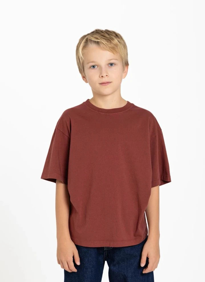 Smallable Kid - Nils Organic Cotton T-Shirt | Brick Red