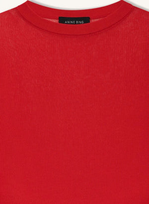 Anine Bing - Tiana cotton sweatshirt | Red