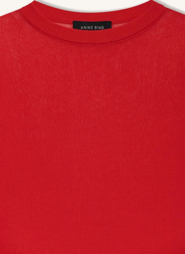 Anine Bing - Tiana cotton sweatshirt | Red