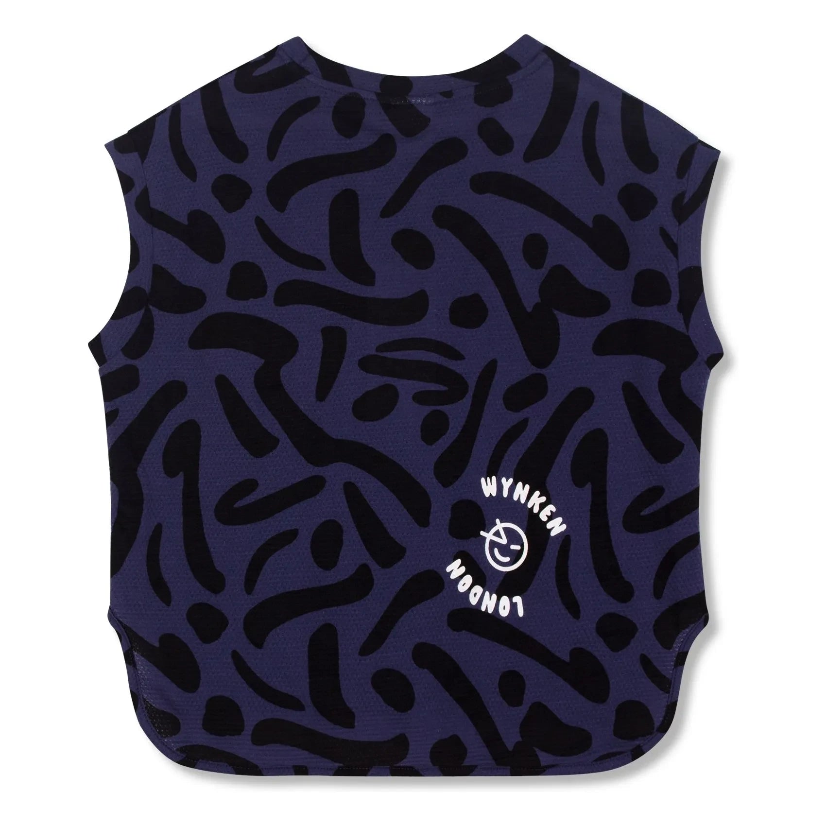 Wynken - Organik pamuk kolsuz sweatshirt | Lacivert