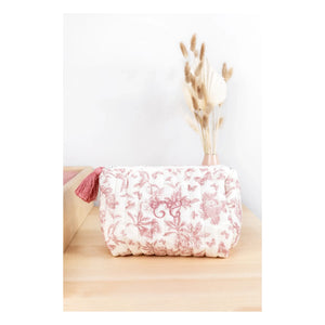 Tartine et Chocolat - Toile de Jouy Makeup Bag | Peach