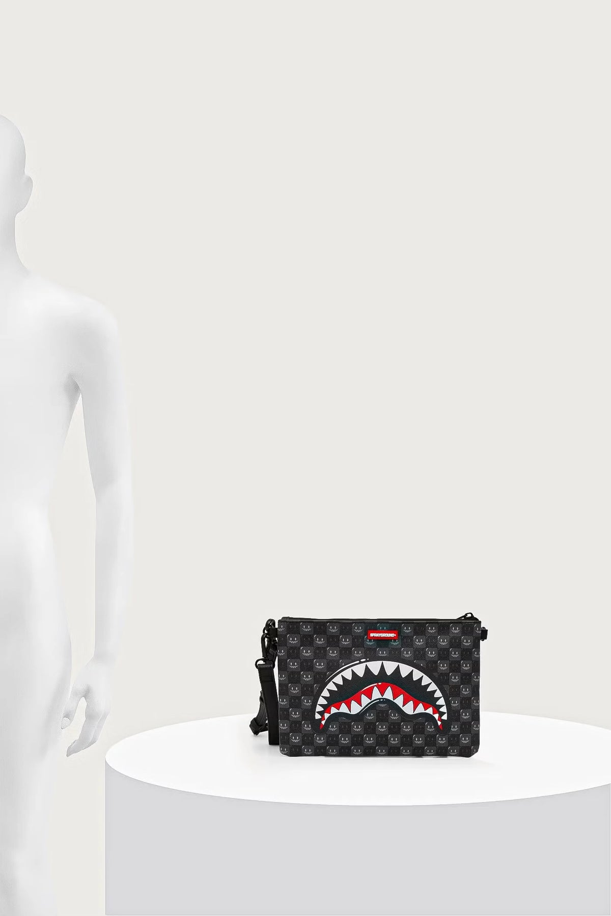 Sprayground - Black Shark Shoulder Bag in Paris 910B9318NSZ