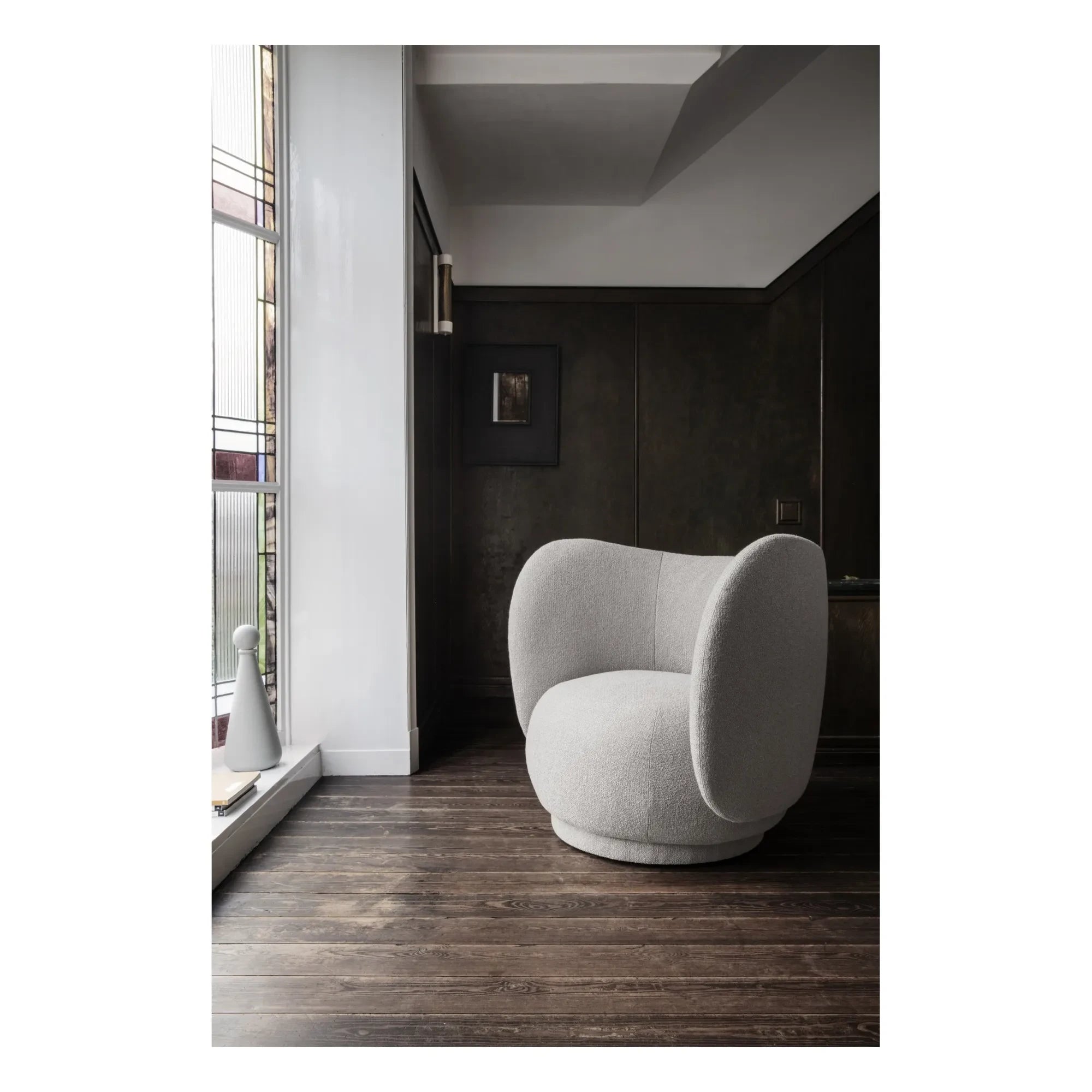 Ferm Living - Rico Button Upholstered Armchair | Cream