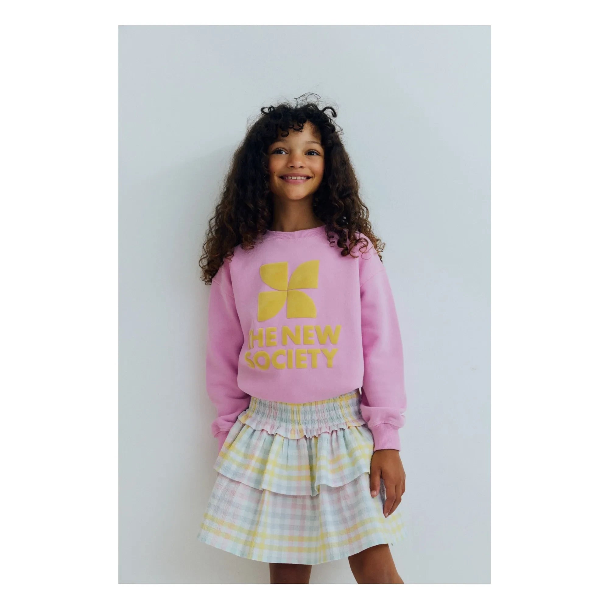 the new society - TNS Logo sweatshirt | Pembe