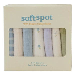 Soft Spot - Organik pamuk Cottage havlular - 7'li set | Mavi