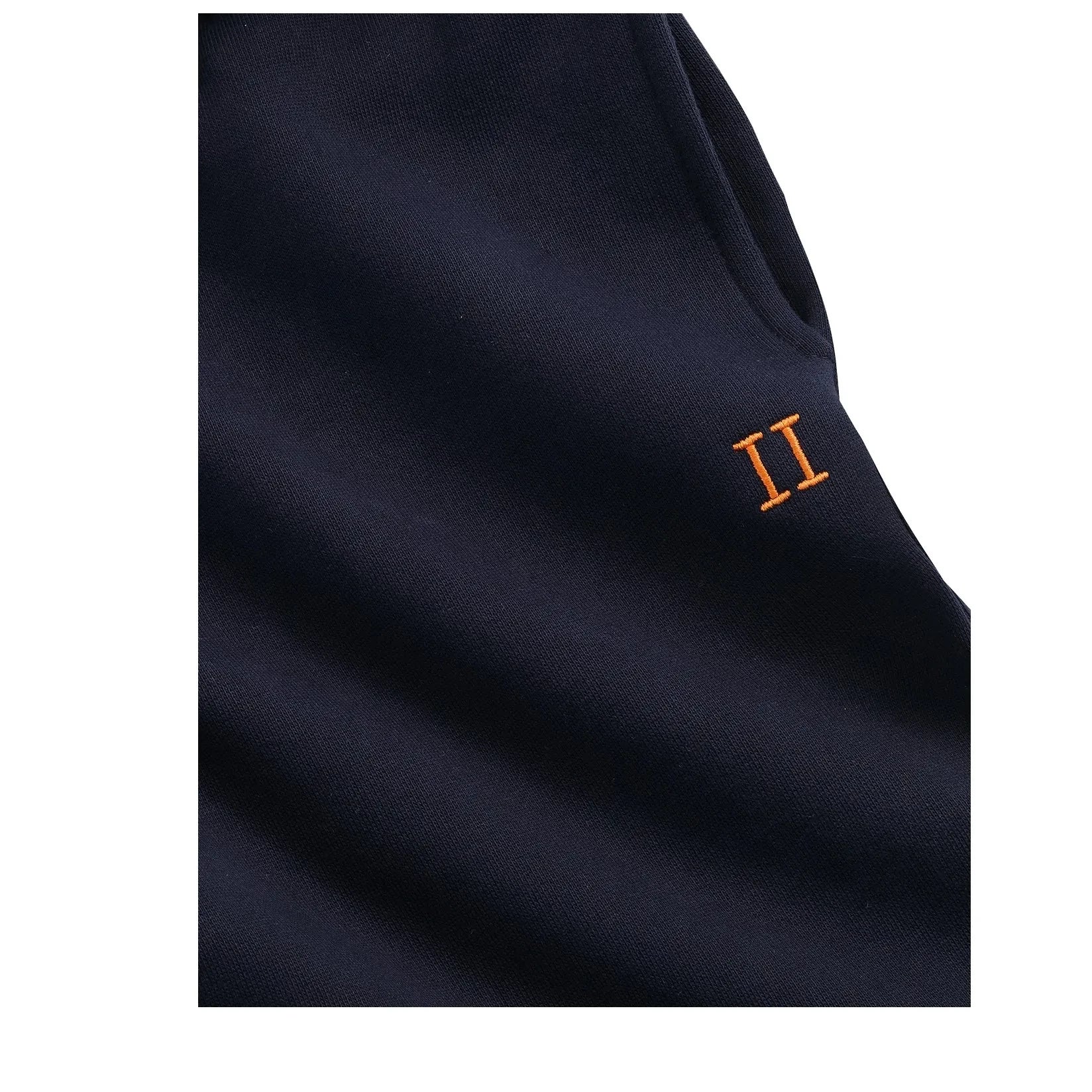 Les Deux - Contrast Logo Jogger Trousers, Organic Cotton | Navy