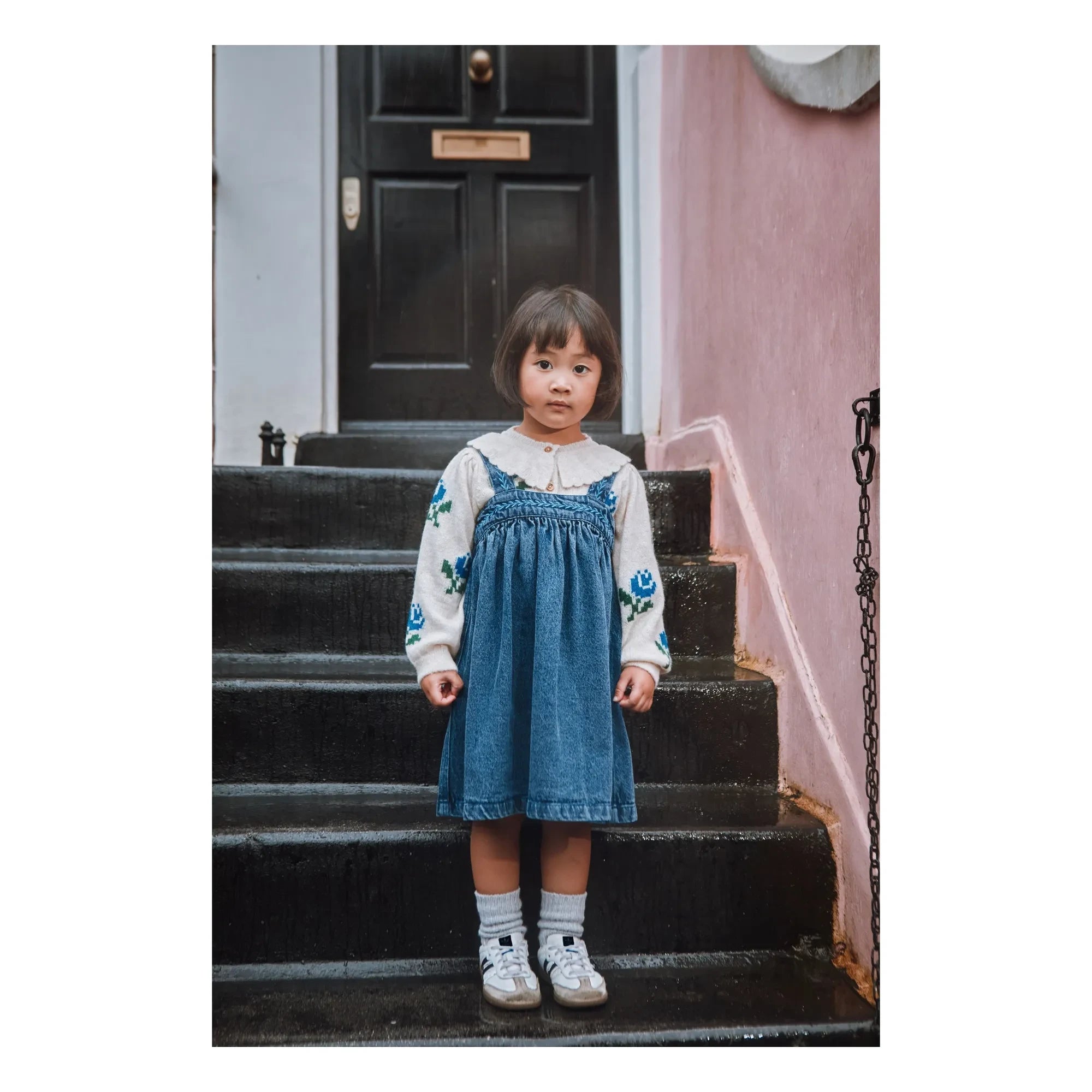 Emile et Ida - Strapless Jean Dress | Blue
