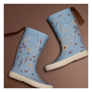 bisgaard - Fashion Flower Rain Boots | Light Blue