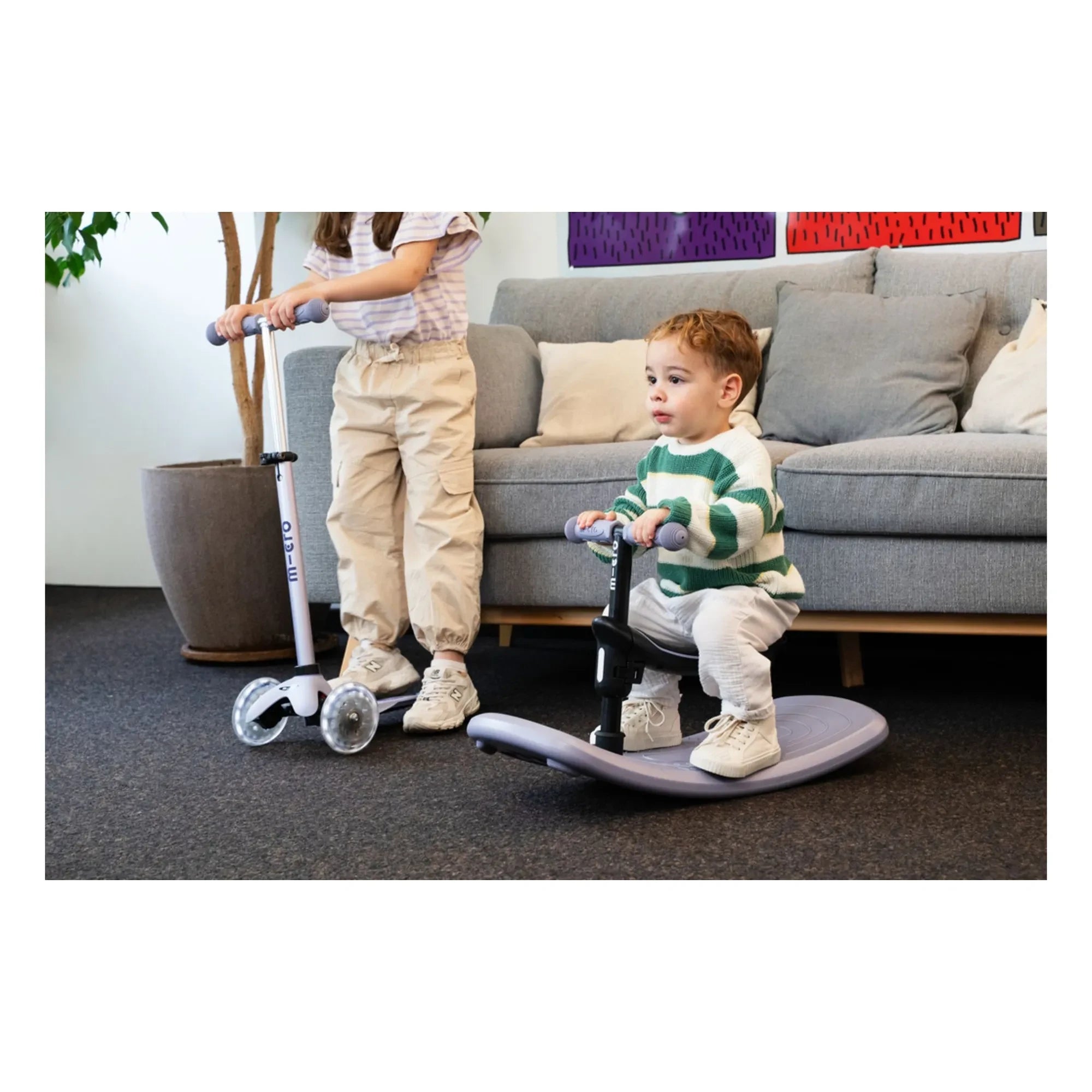 Micro - Rock&Go LED Scooter | Lavender