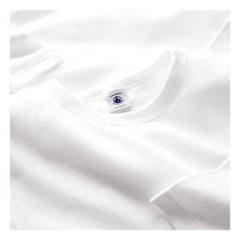 Petit Bateau - 2-Pack Organic Cotton Long Sleeve T-Shirt Set | White