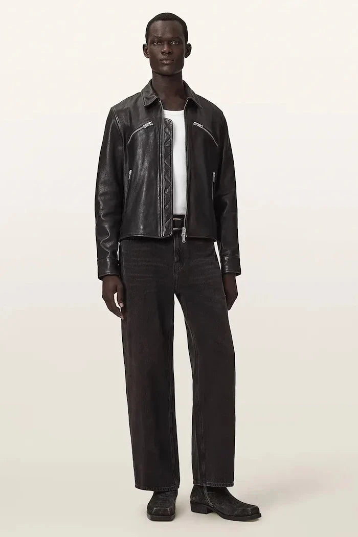 AllSaints Erkek Deri Ceket VERDI
