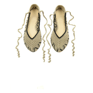 Kashura - High Ballet Flats Pistachio Coffee | Brown