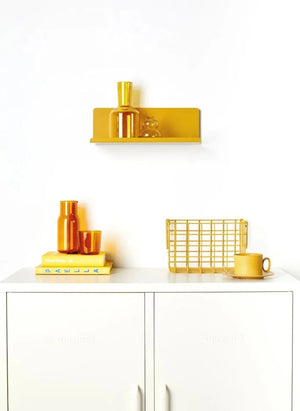 Mustard Made - Ledge Metal Wall Shelf | Faded Yellow
