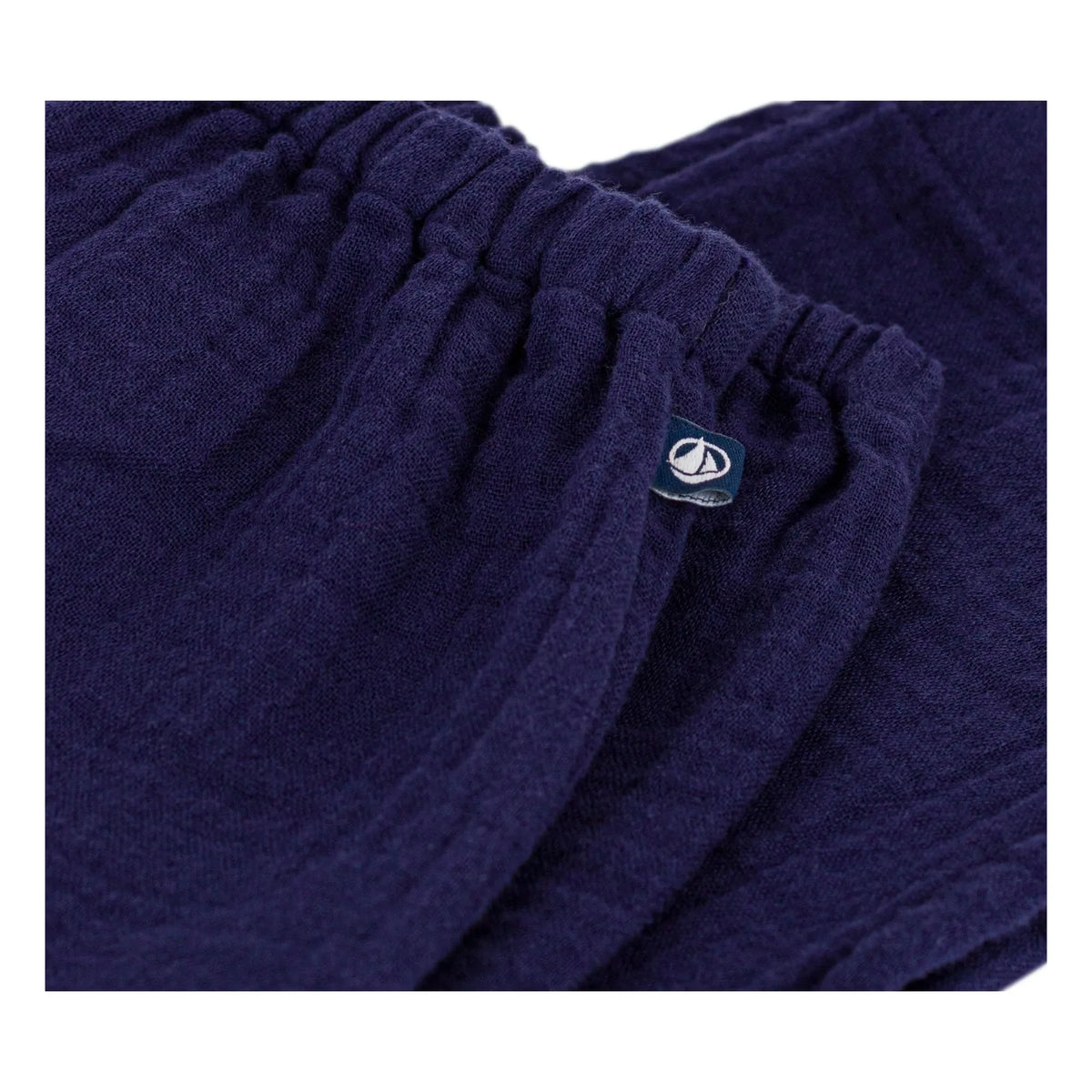 Petit Bateau - Organic Cotton Gauze Pants | Midnight blue