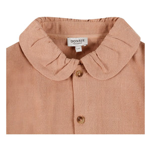 Donsje - Winnie Linen Blouse | Coral