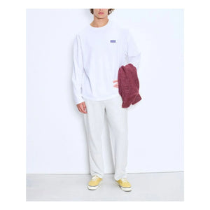 American Vintage - Gixy Cotton Long Sleeve T-Shirt | White