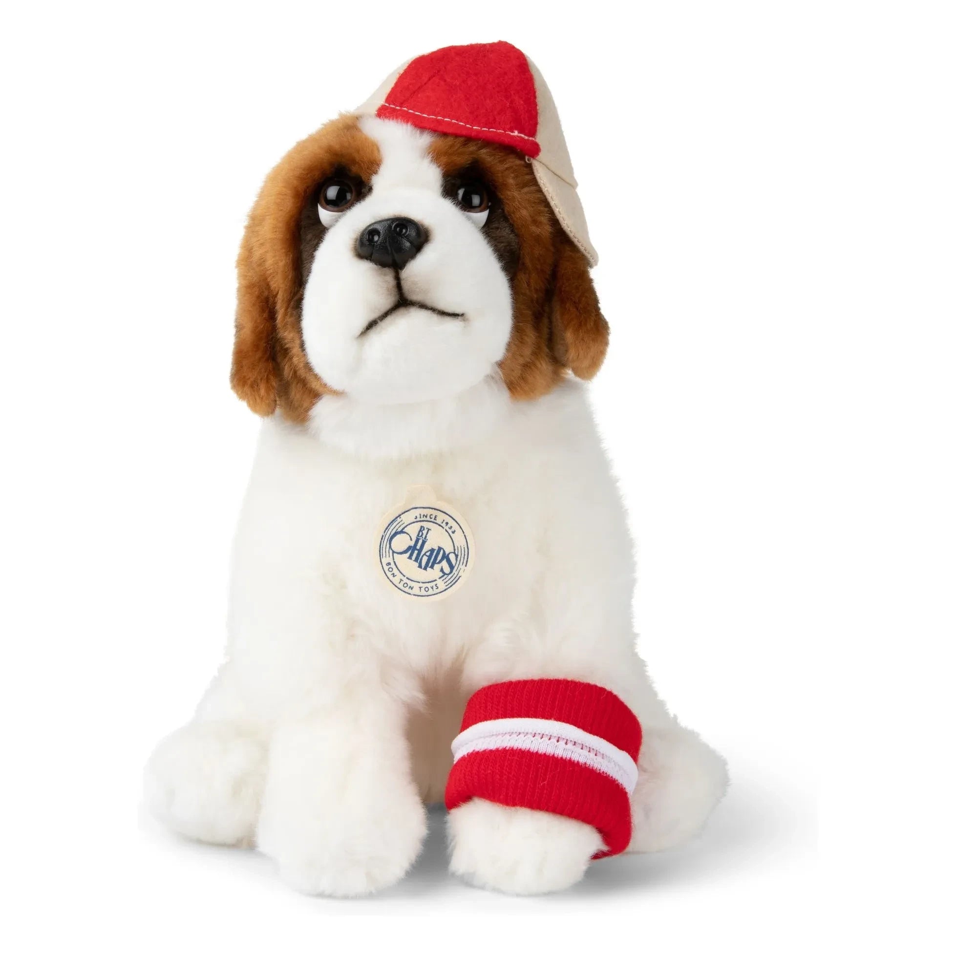 Bon Ton Toys - B.T.CHAPS - Herman St. Bernard Plush Toy | White