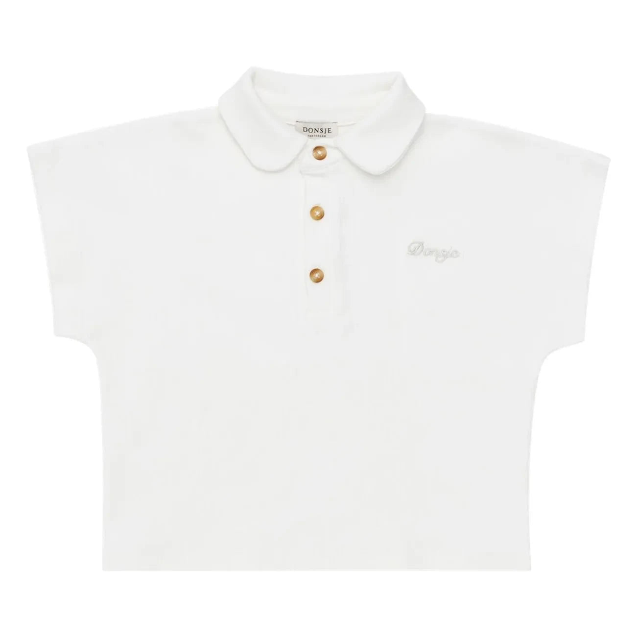 Donsje - Ivelle Peter Pan Collar Top | White