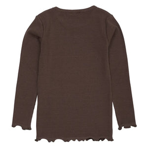 Copenhagen Colors - Modal Heart T-Shirt | Dark Brown