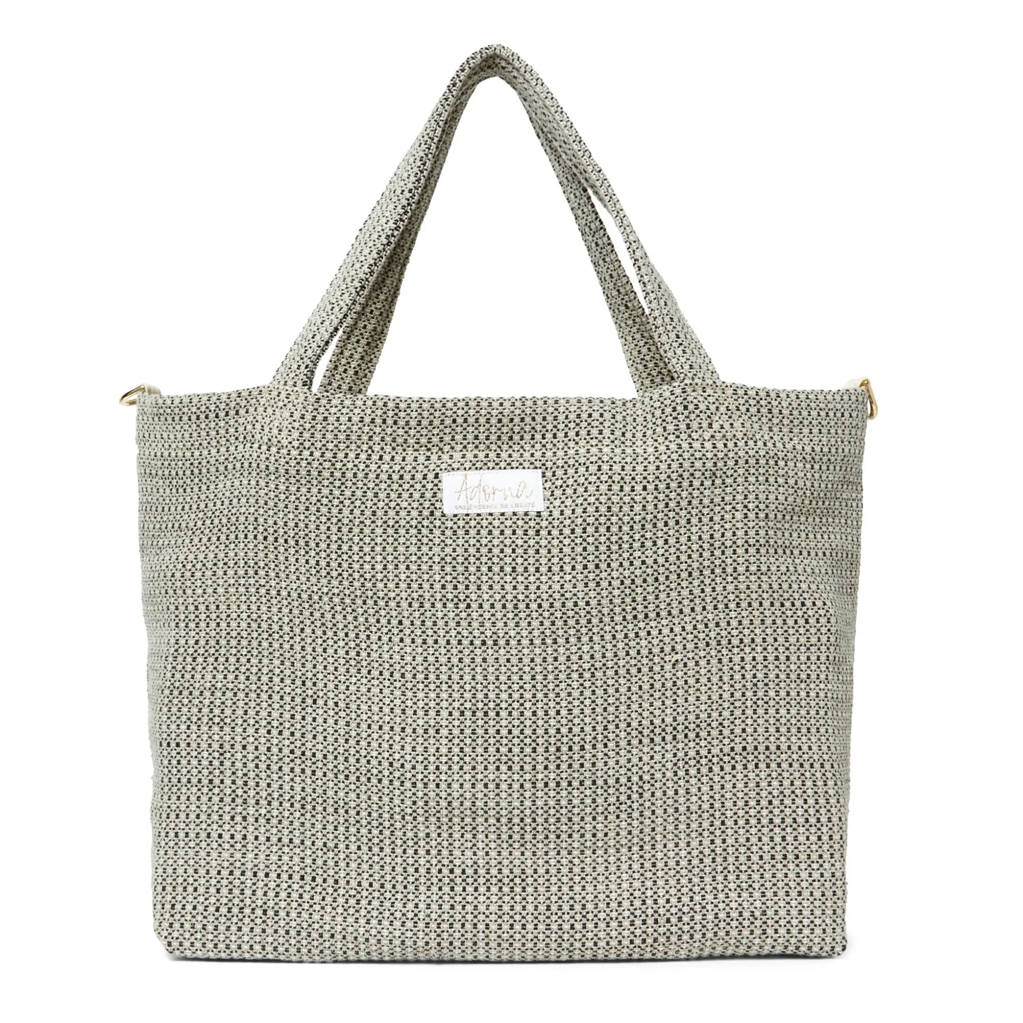 Adorna - Keten Tote Çanta | Koyu gri