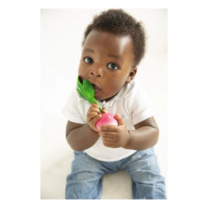 Oli & Carol - Ramona Carrot Teething Ring | Pink
