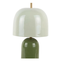 Present Time - Rico Honey-colored Table Lamp | Green