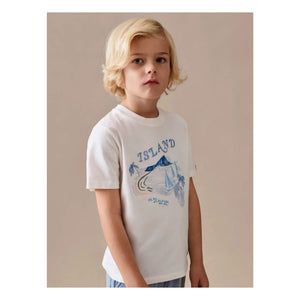 Bonpoint - Thibald organik pamuklu T-shirt | Ecru