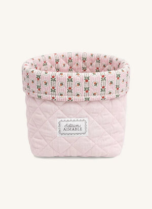 Editions Aimable - Paul Storage Basket | Dragée Pink Gauze