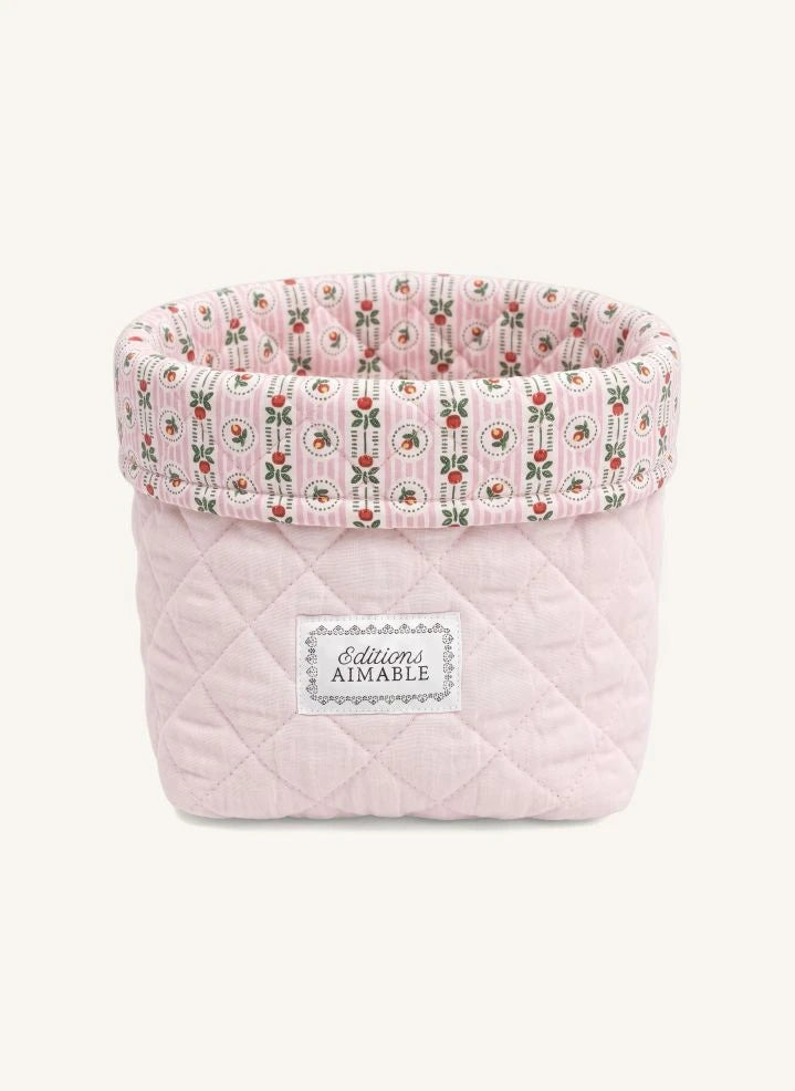 Editions Aimable - Paul Storage Basket | Dragée Pink Gauze