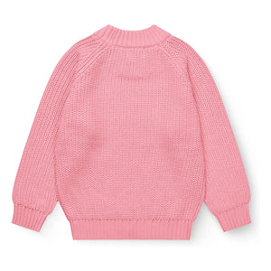Copenhagen Colors - Striped Organic Cotton Sweater | Pink