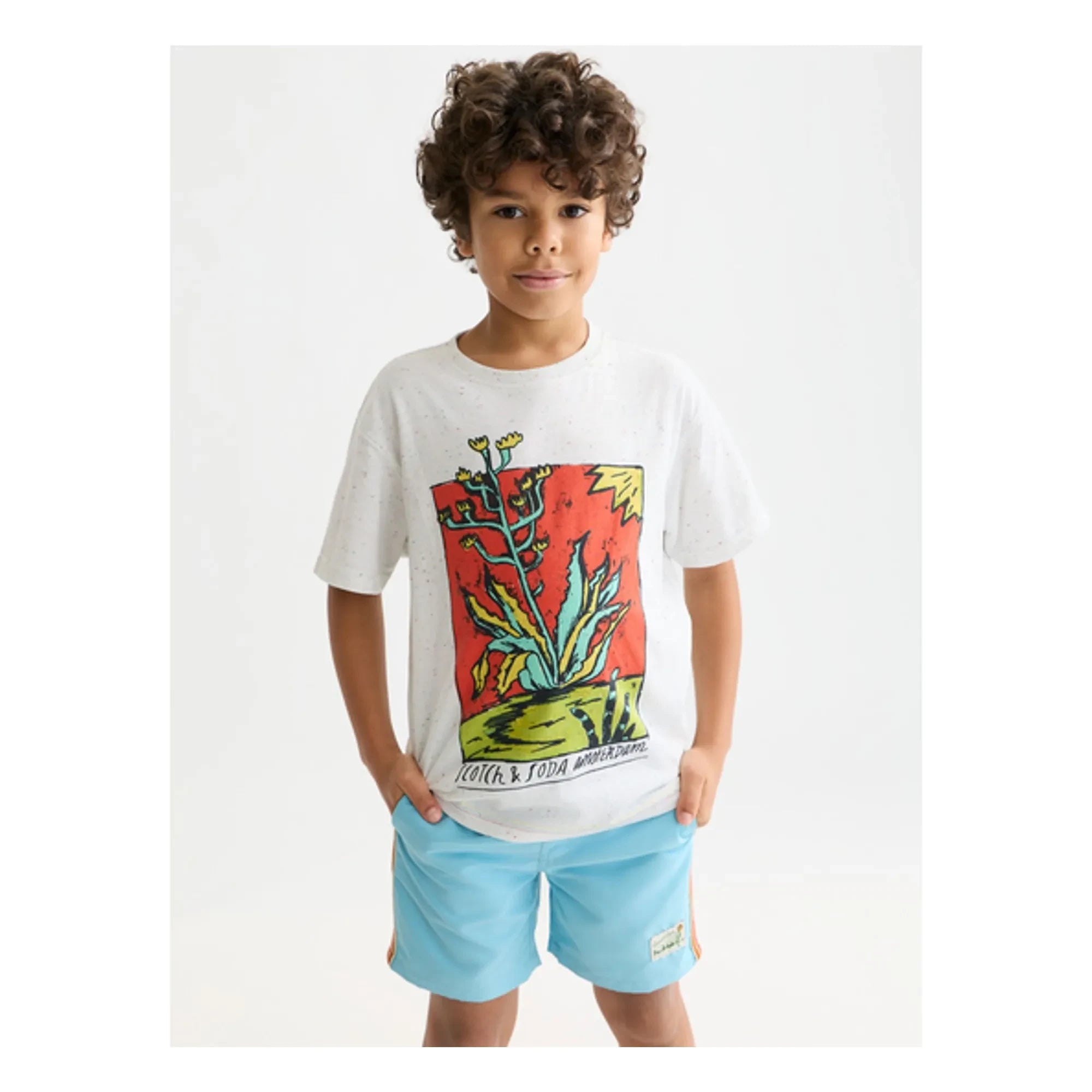 Scotch & Soda - Artwork Neps T-Shirt | White