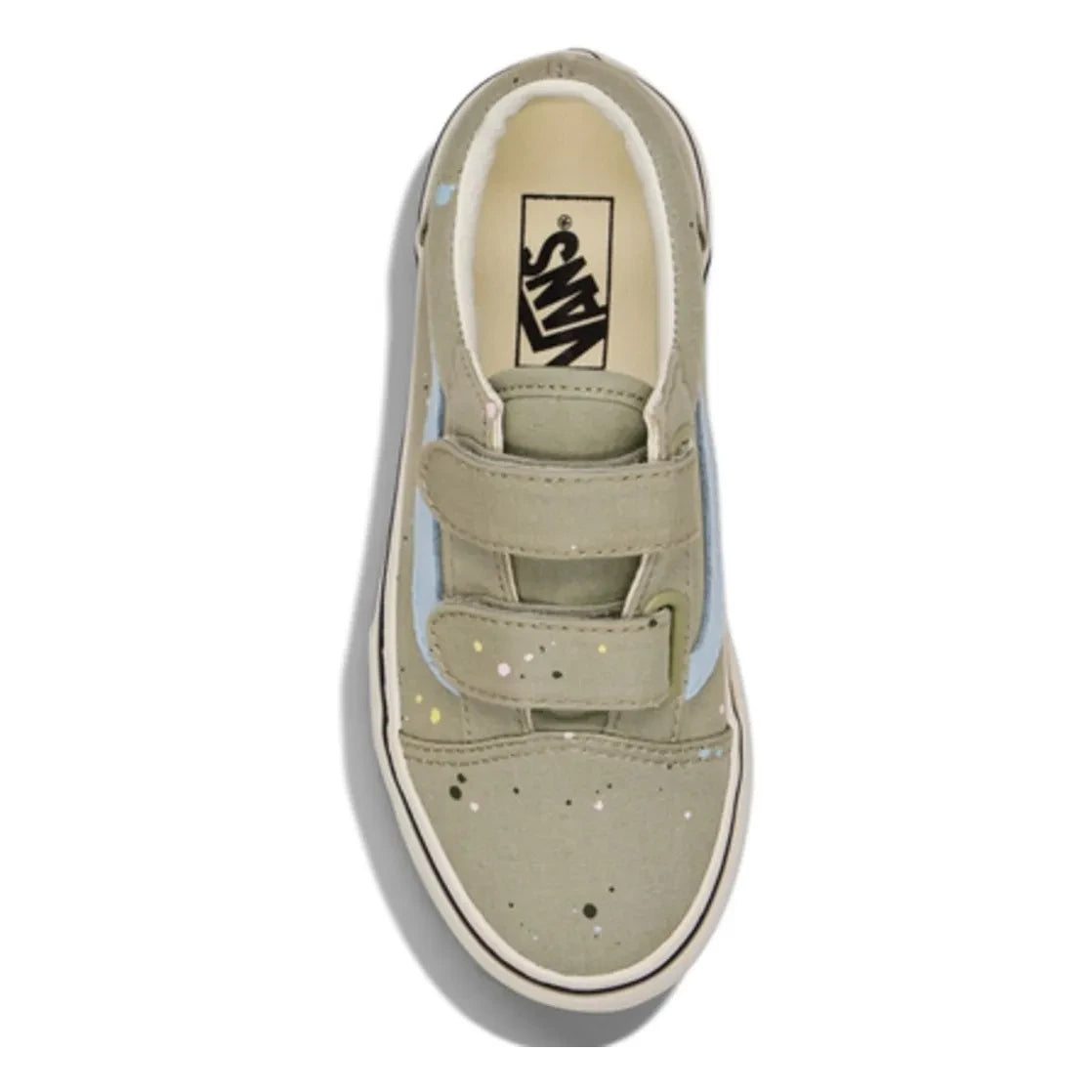 Vans - Scratch Sneakers Old Skool V Paint Splatter | Sage