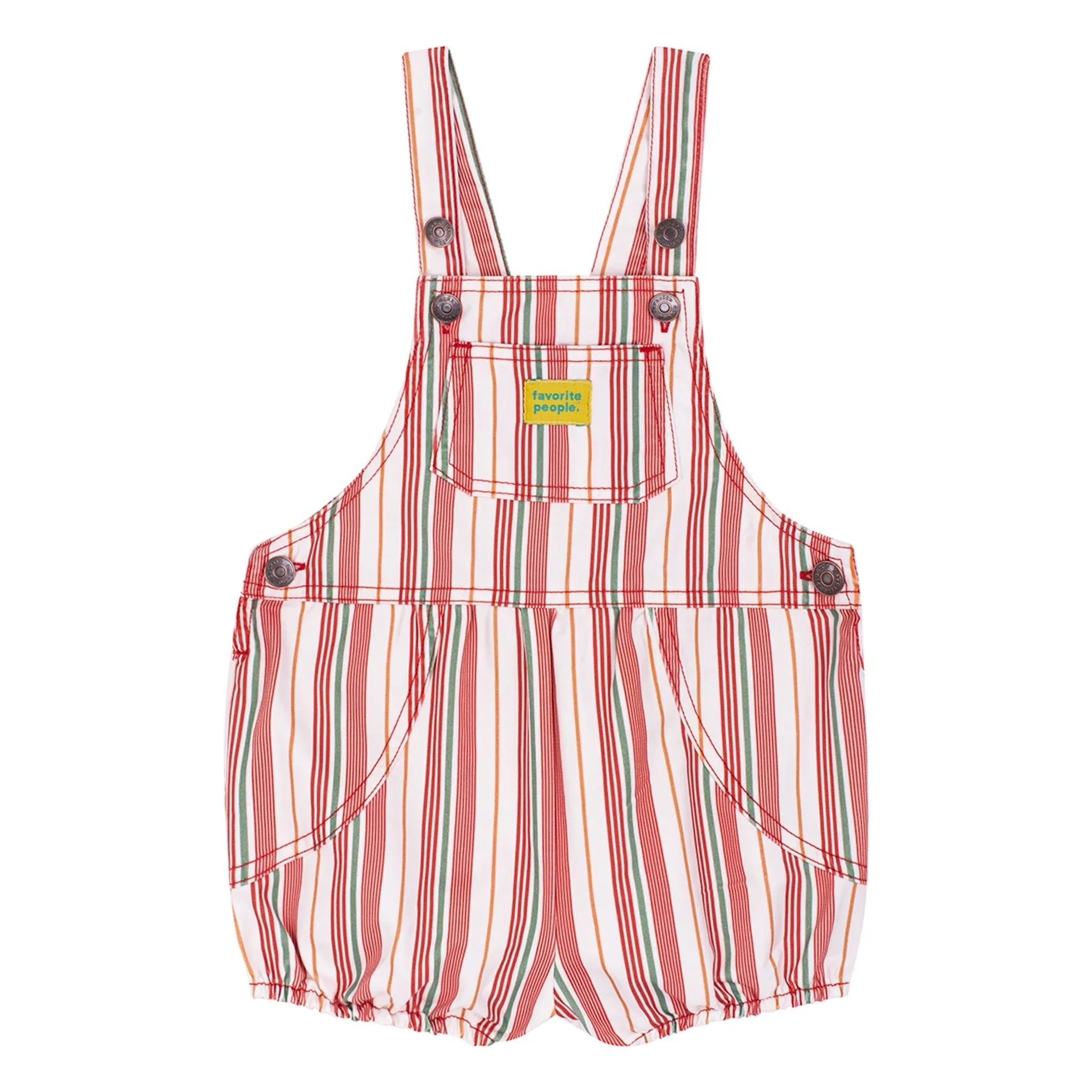 Favorite People - Lasagna Striped Romper | Pink