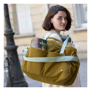 La Cerise Sur Le Gâteau - Iona Organic Cotton Travel Bag | Gold
