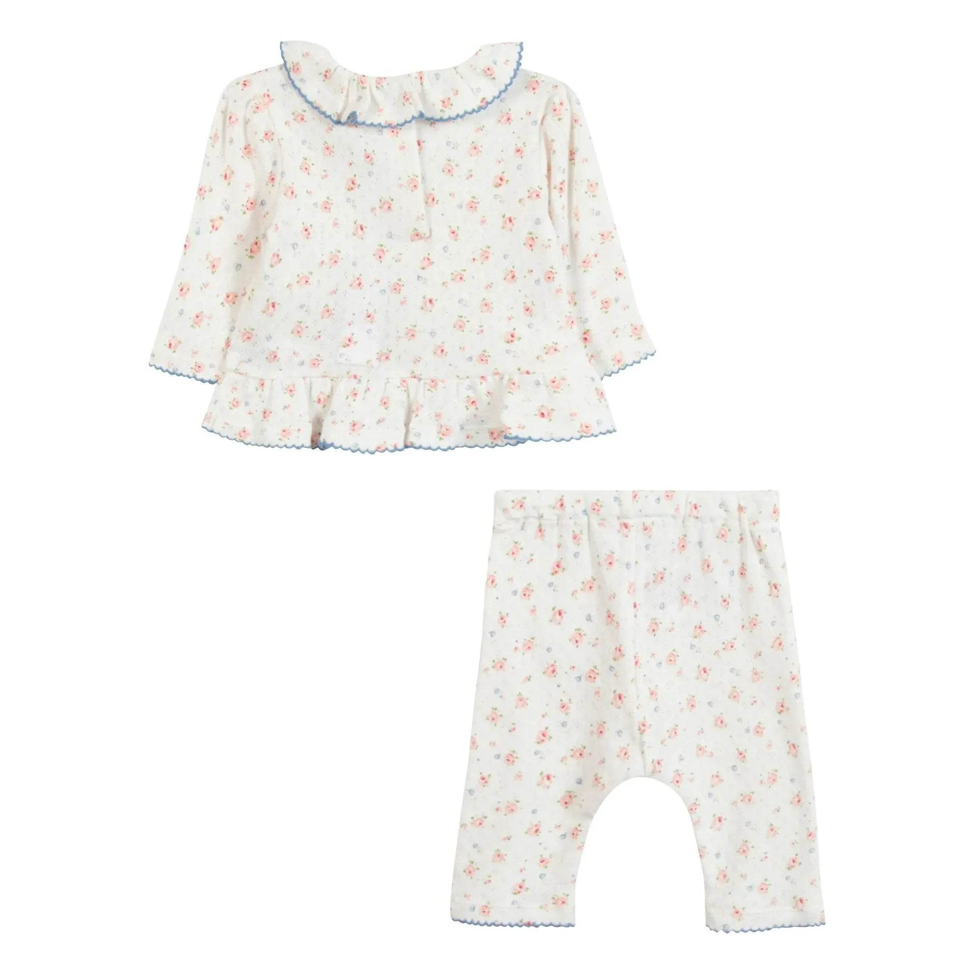 Tartine et Chocolat - Floral T-shirt and Leggings Set | Ivory