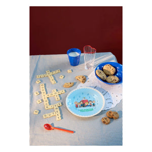 Rice - Life Is Better Together melamine plate - Rice x Snoopy | Blue