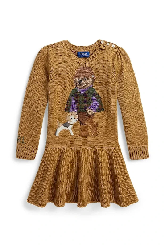 Polo Ralph Lauren pamuklu kloş elbise