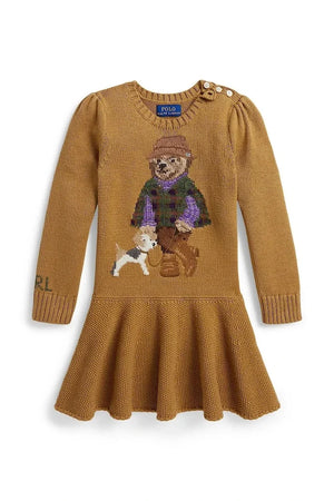Polo Ralph Lauren pamuklu kloş elbise