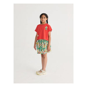 Bobo Choses - Organic Cotton Floral Pattern Skirt | White